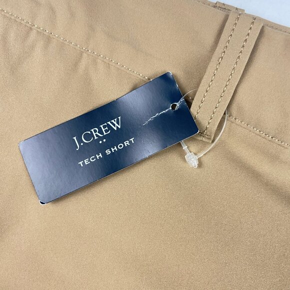 NWT J Crew Factory Tech Shorts Men's Size 33 Tan - Picture 6 of 13